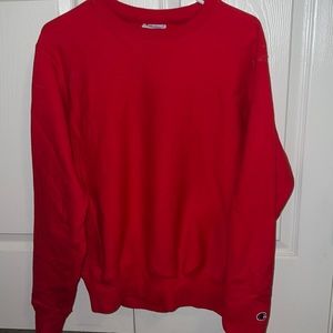 Champion red crew size small